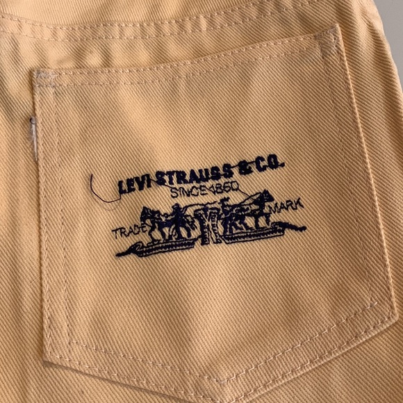 Vintage yellow Levi’s - waist 14” tag says 12 - Picture 8 of 10